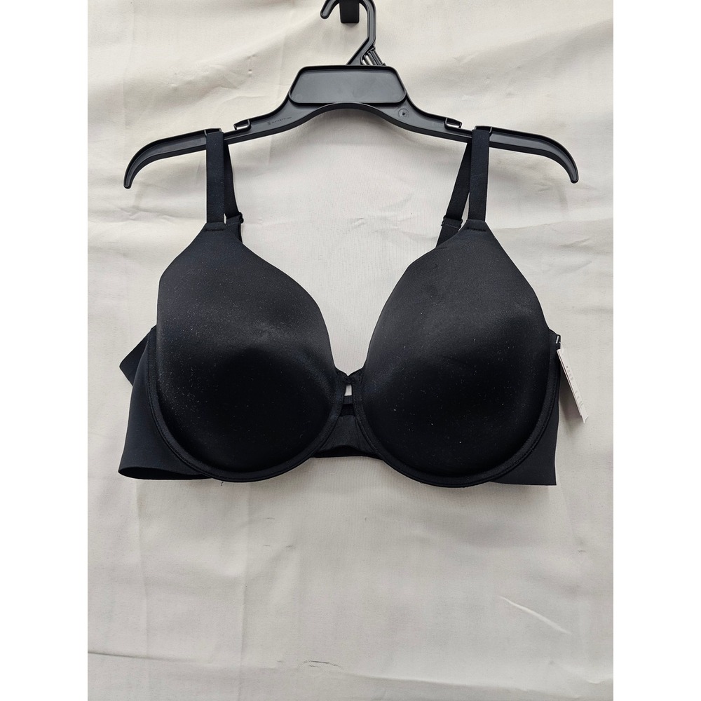 Auden Womens Full Coverage Bra Black Nylon Blend Casual Size 40DD